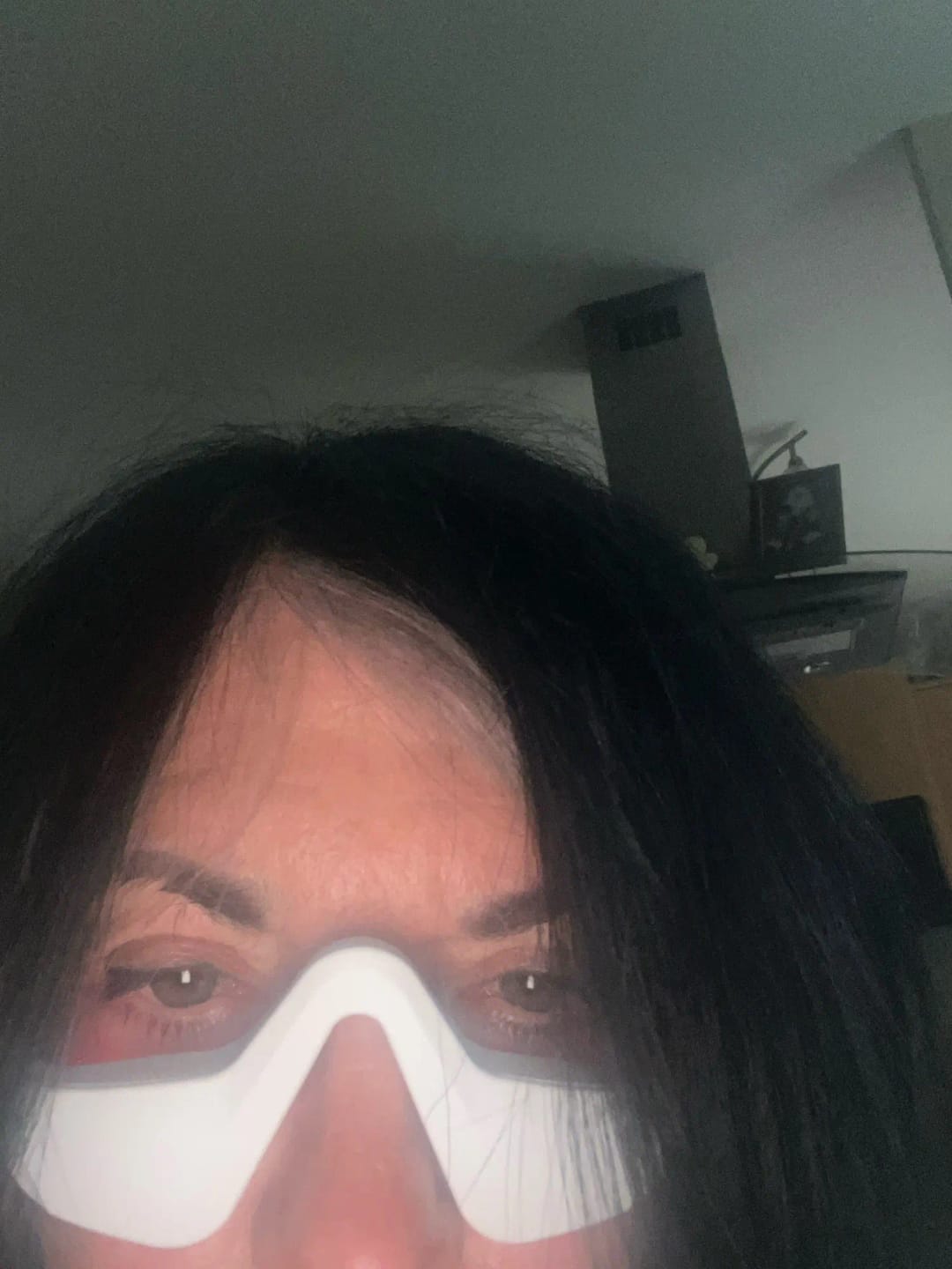 Customer photo review of Puffy Eye Massager Glasses