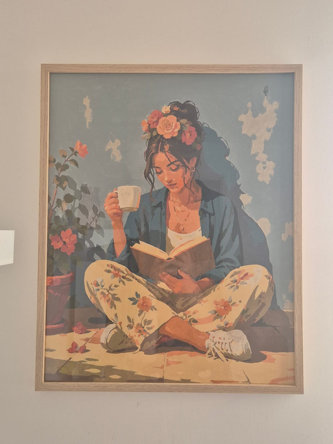 Customer photo review of Floral Escape | Paint by Number