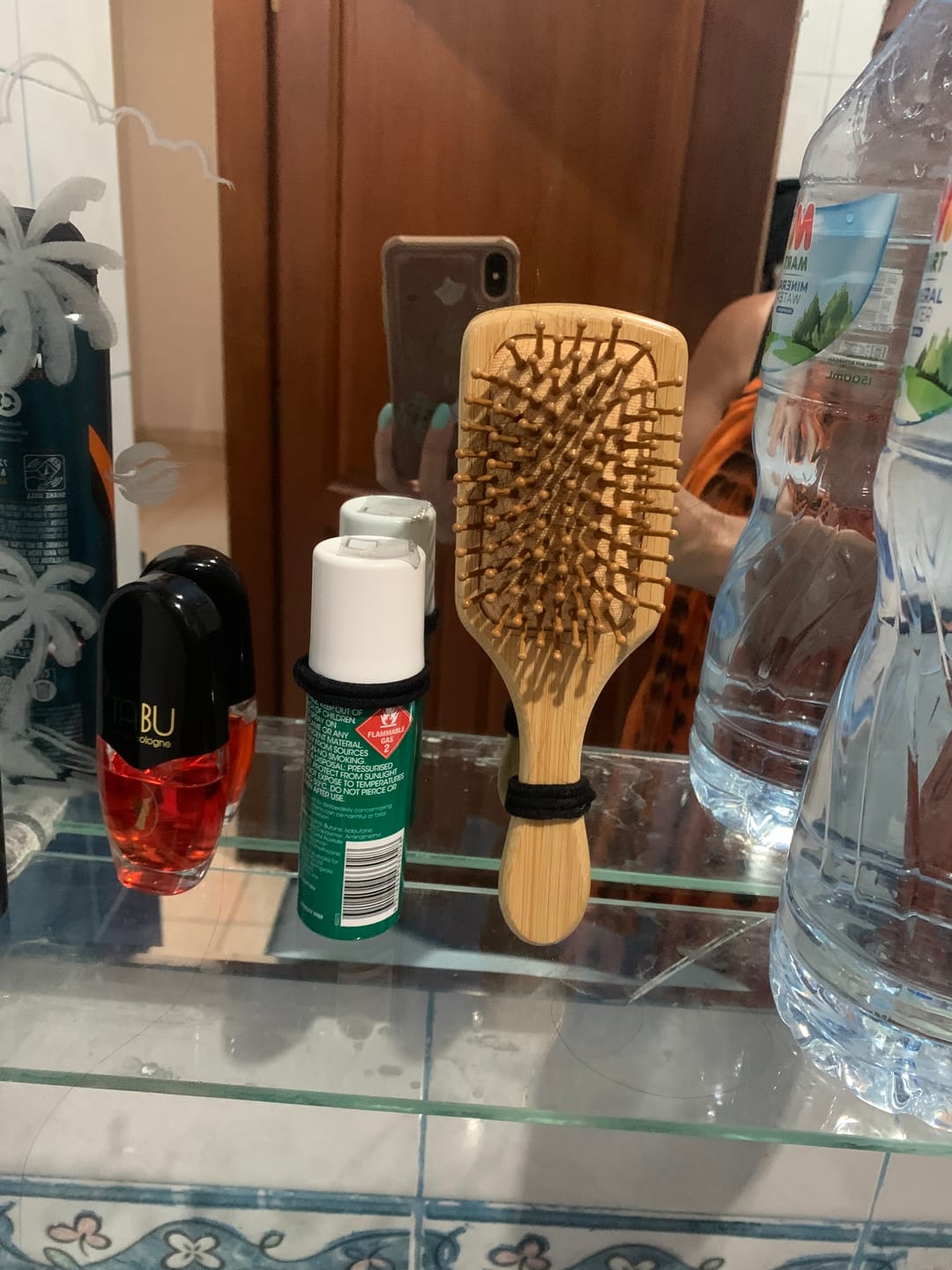 Customer photo review of Bamboo Anti-Frizz Travel Hairbrush (Mini)