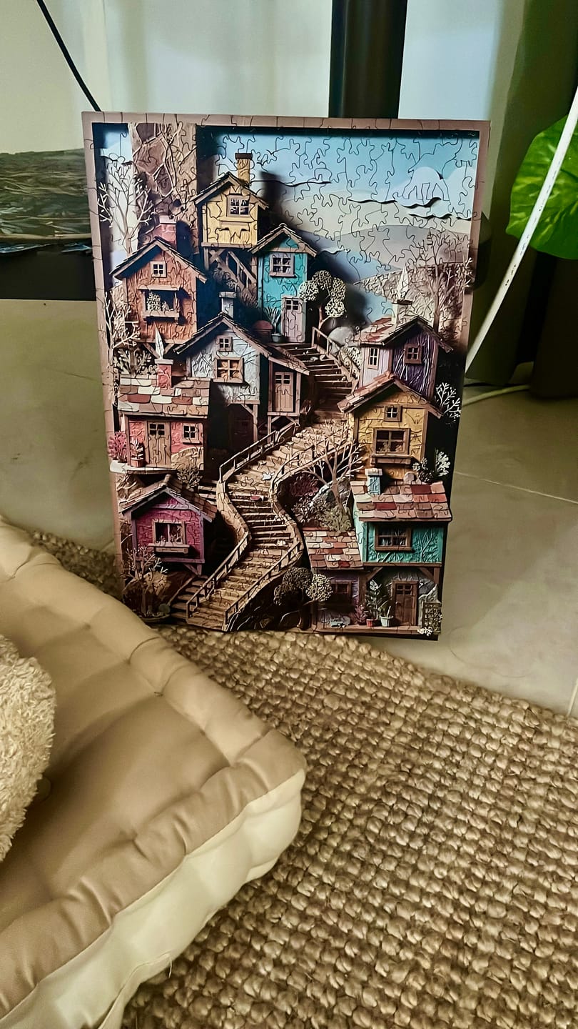 Customer photo review of Masal Sokağı - Ahşap Puzzle