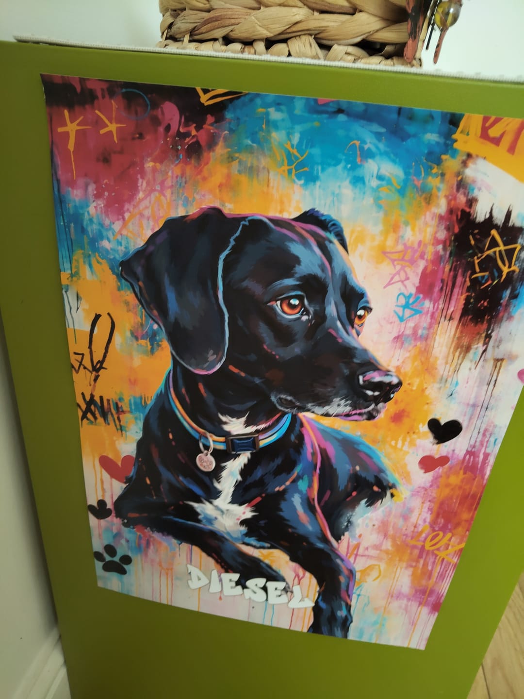 Customer photo review of Graffiti -  Personalised Poster