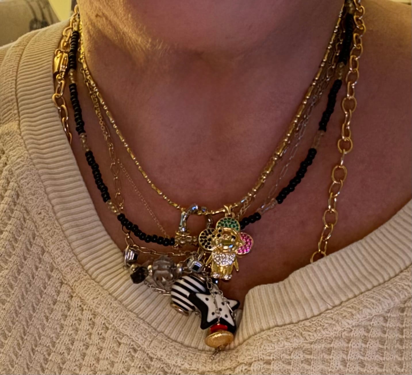 Customer photo review of Inner Art Child 2.0 Necklace (SURPRISE)