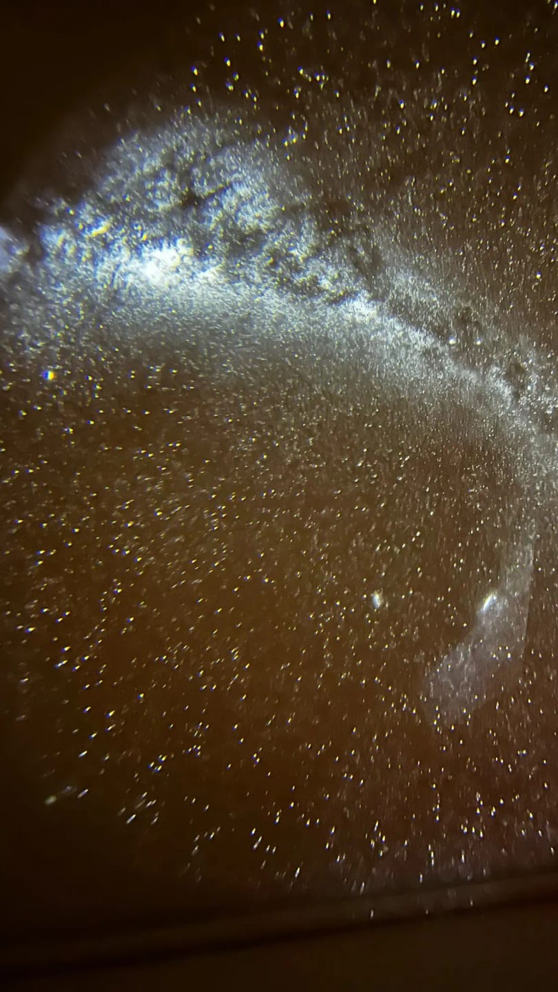 Customer photo review of Starry Sky Galaxy Projector