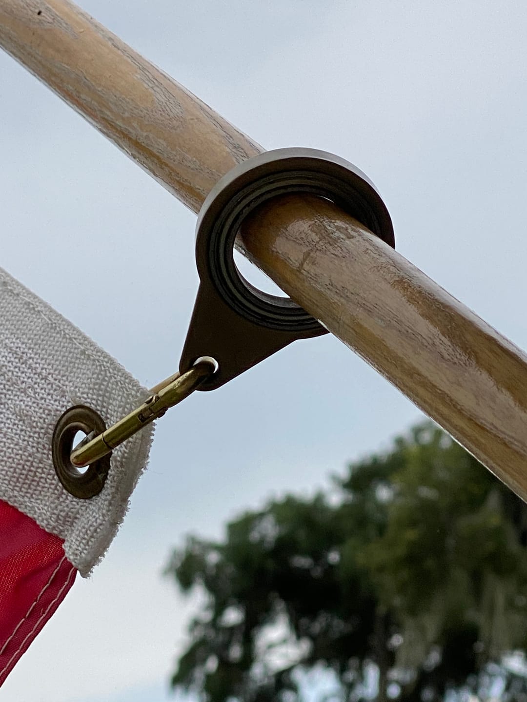 Customer photo review of Non-Tangle Flagpole Spinners