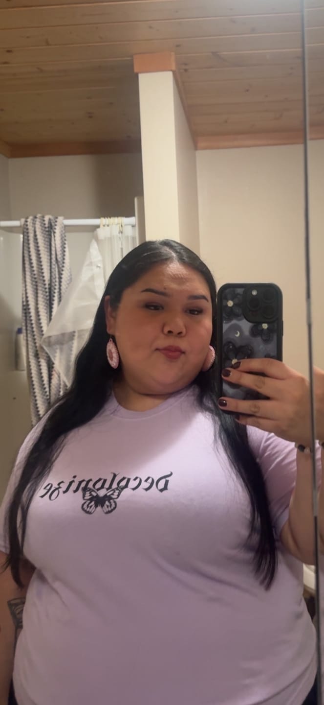 Customer photo review of Decolonize Boxy Tee