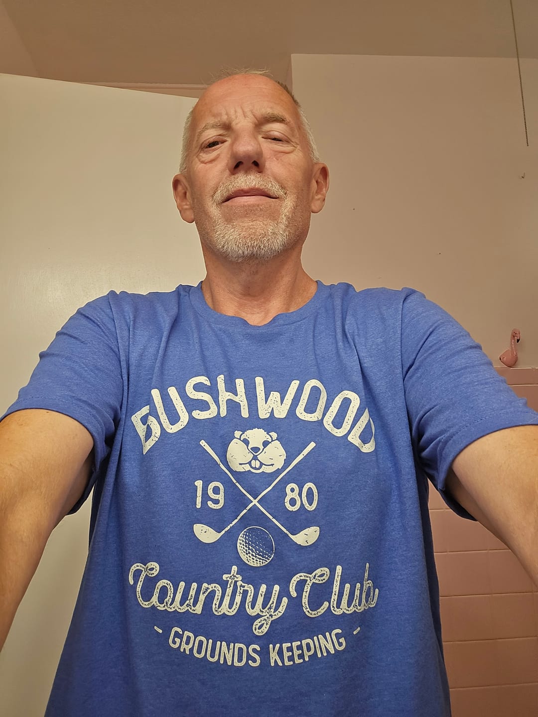 Customer photo review of Bushwood Country Club Men's/Unisex Super Soft Tee