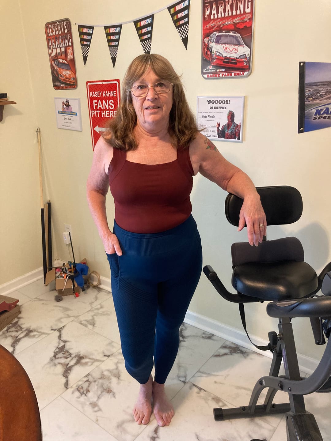 Customer photo review of Silix Right Side Pocket Anti-Cellulite Sculpting Leggings