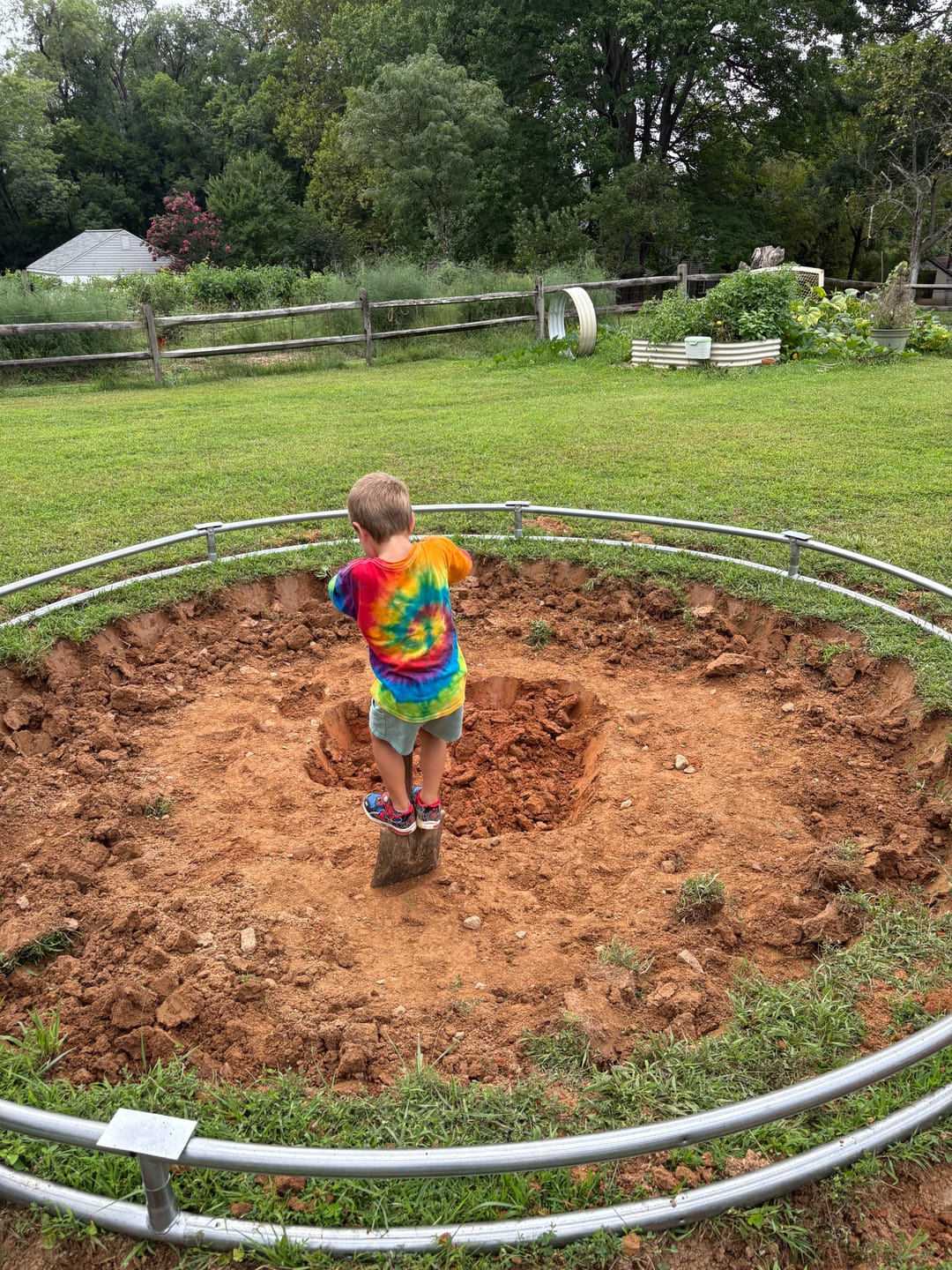 Customer photo review of Ultimate Bundle! 14' Round Pro-Line In-ground Trampoline + LED Lights + Hoop