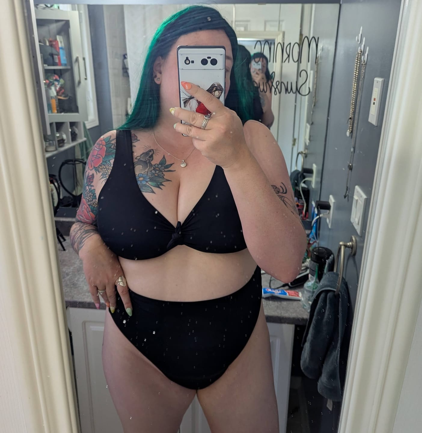Customer photo review of *NEW* 'Thrive' High Rise Cheeky Bikini Bottoms
