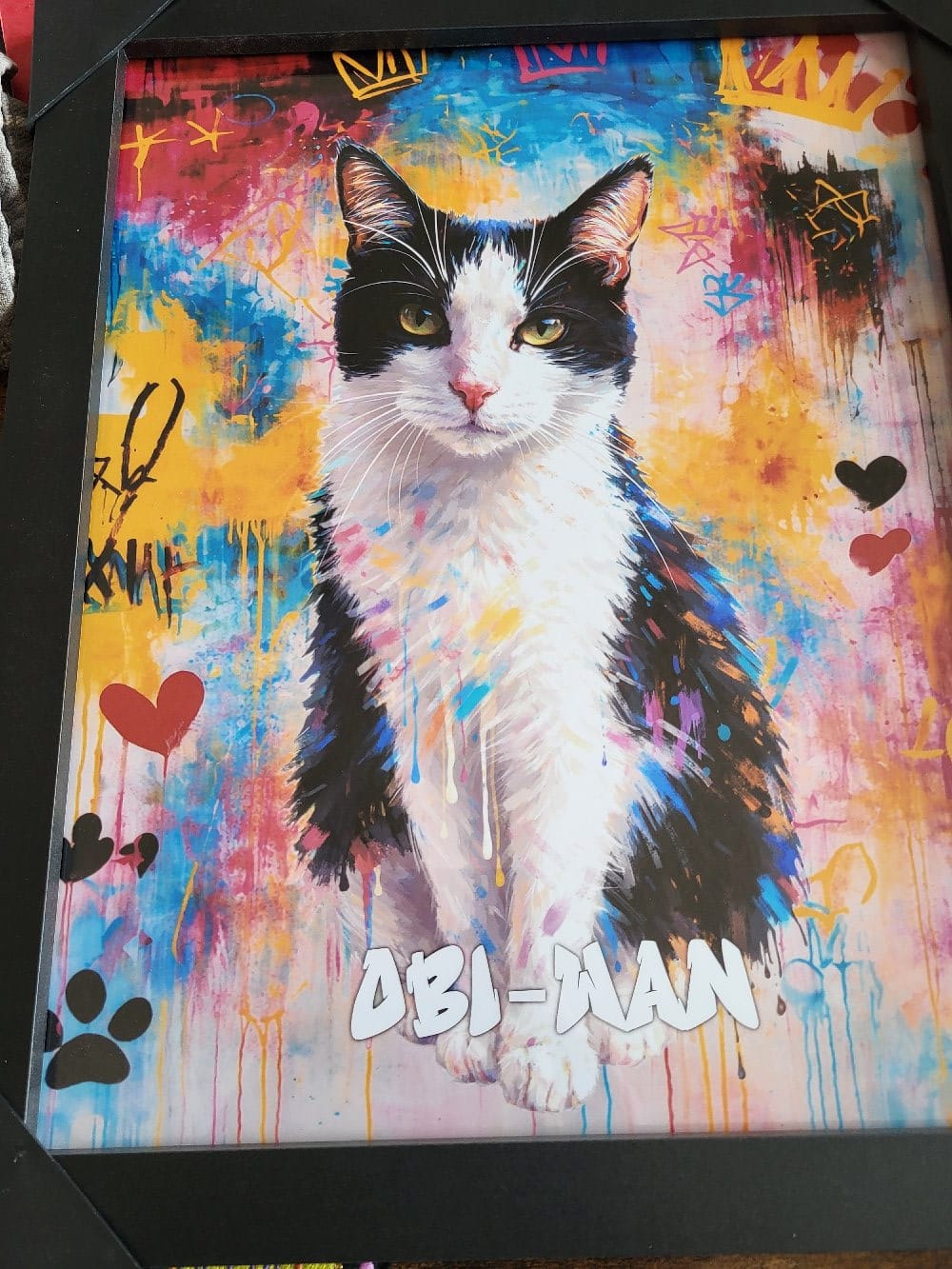 Customer photo review of Graffiti -  Personalised Poster