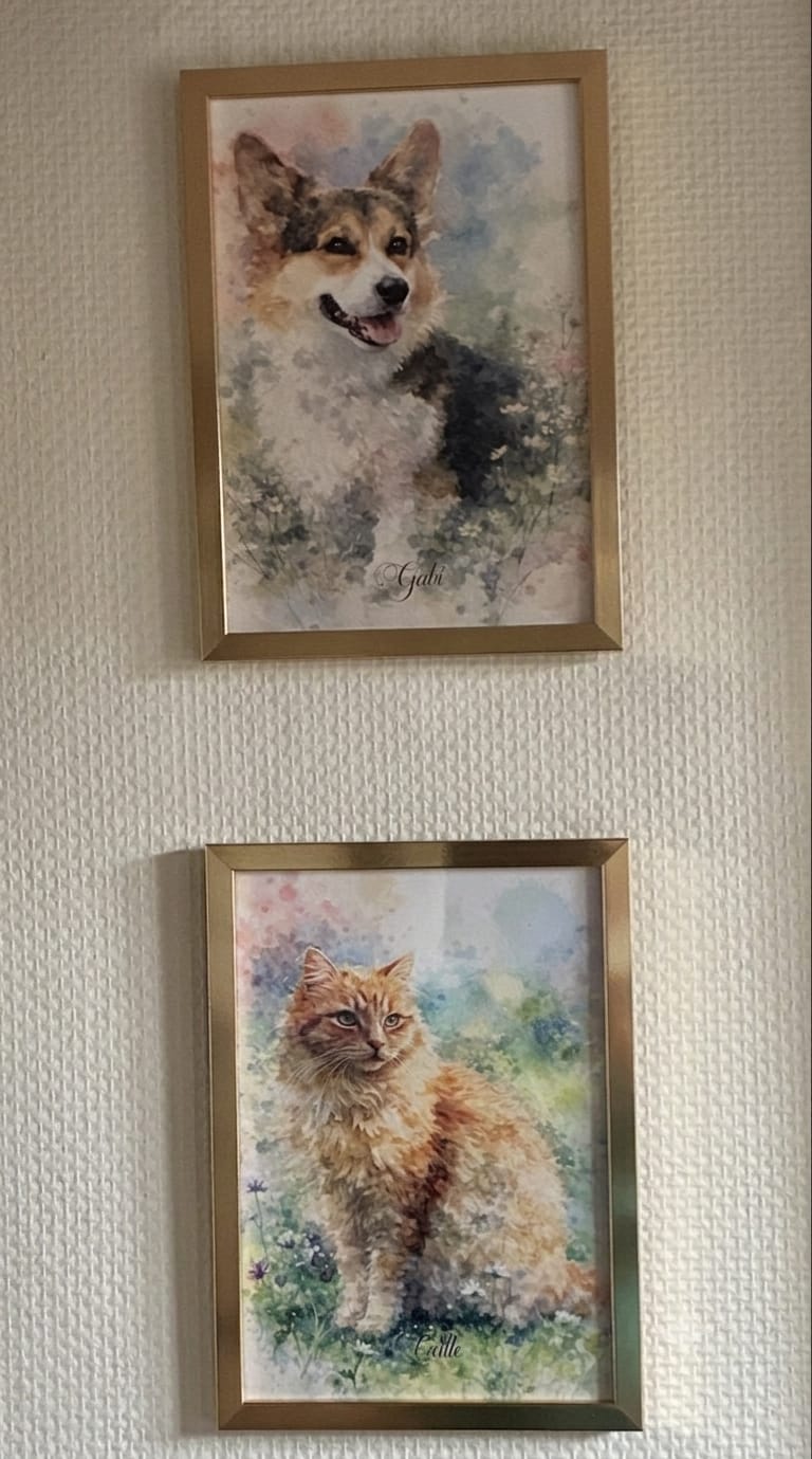 Customer photo review of Personalised Poster - Watercolour
