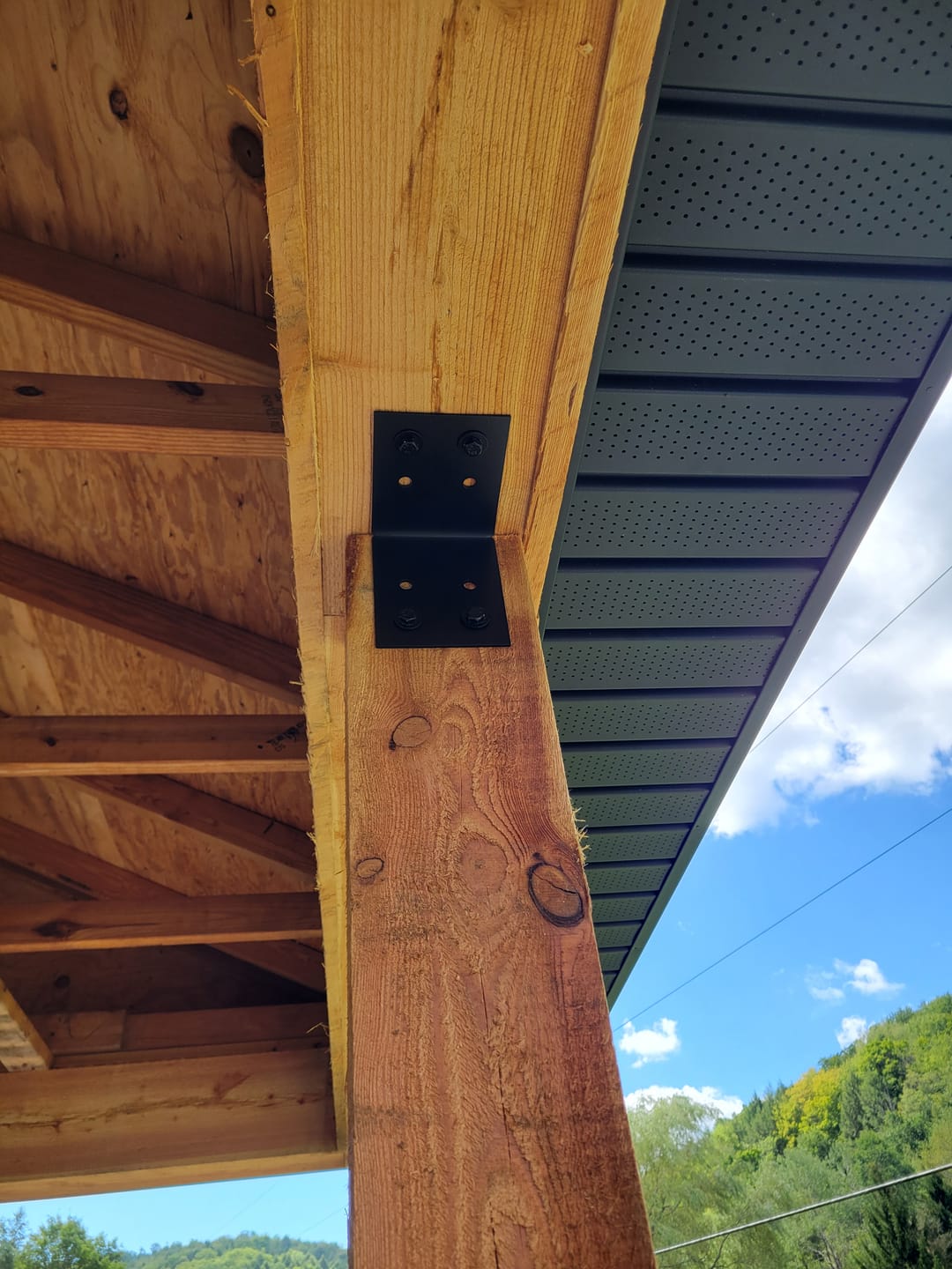 Customer photo review of Custom Color Lag Bolts and Washers for Wood Brackets - 10 Count