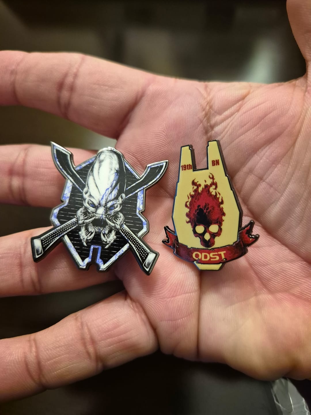 Customer photo review of Xeno Mode Pin