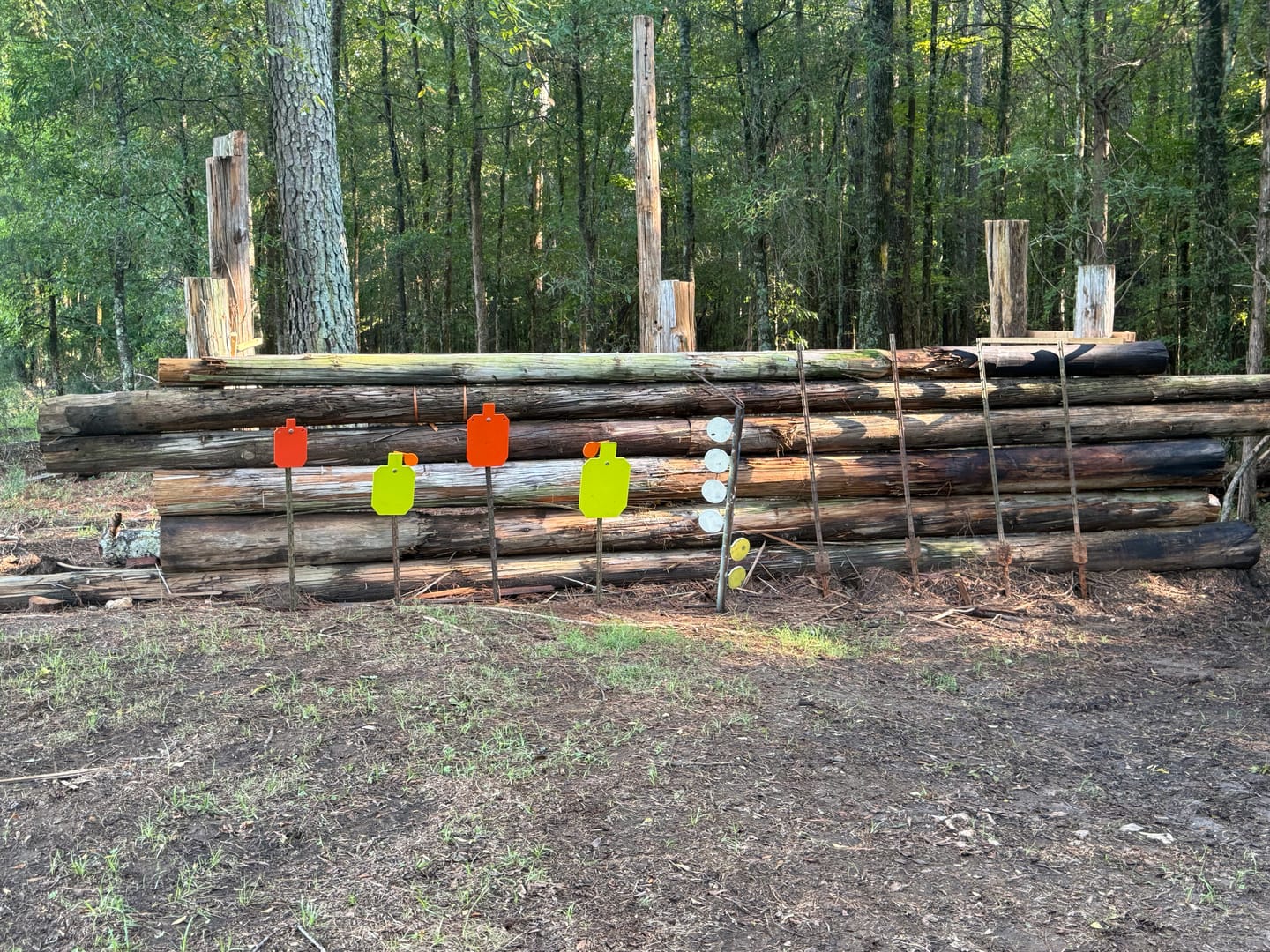 Customer photo review of AR500 Steel Shooting Target 3/8 Inch Thick 12" x 20" Hostage with  T-Post Target Holder Mount