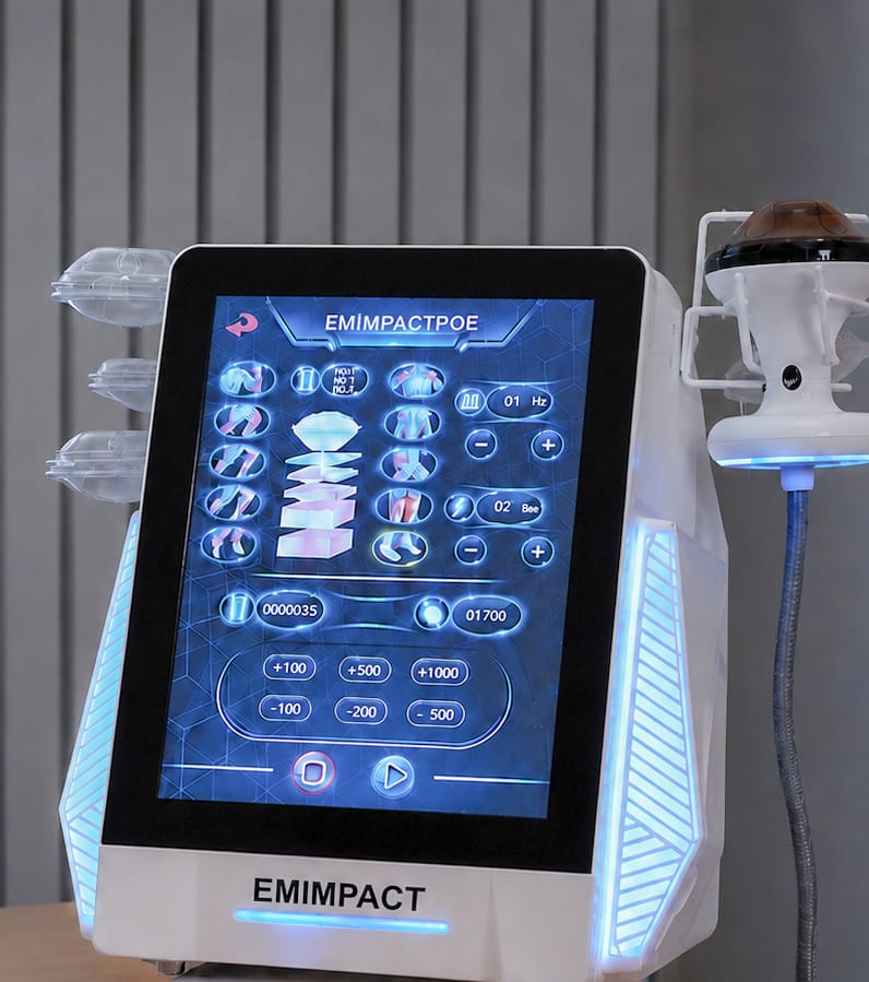 Customer photo review of EmImpact Pro Advanced Focused Shockwave System