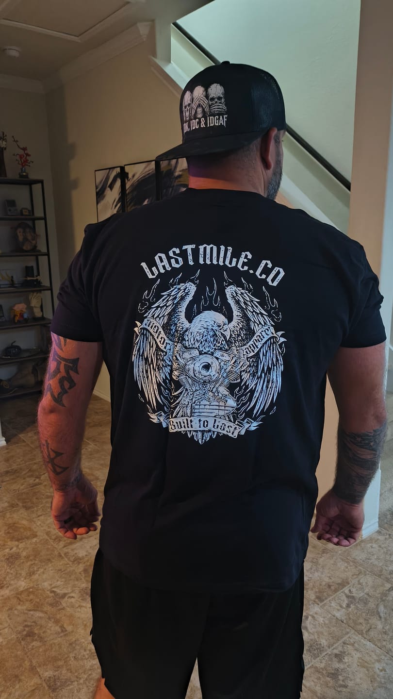 Customer photo review of Wing and Iron Tee