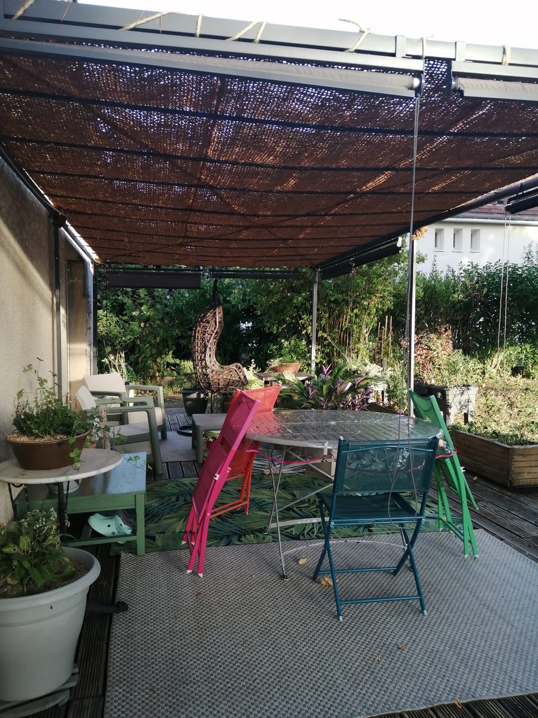 Customer photo review of Voile d'ombrage en fibre de coco