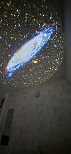 Customer photo review of Starry Sky Galaxy Projector