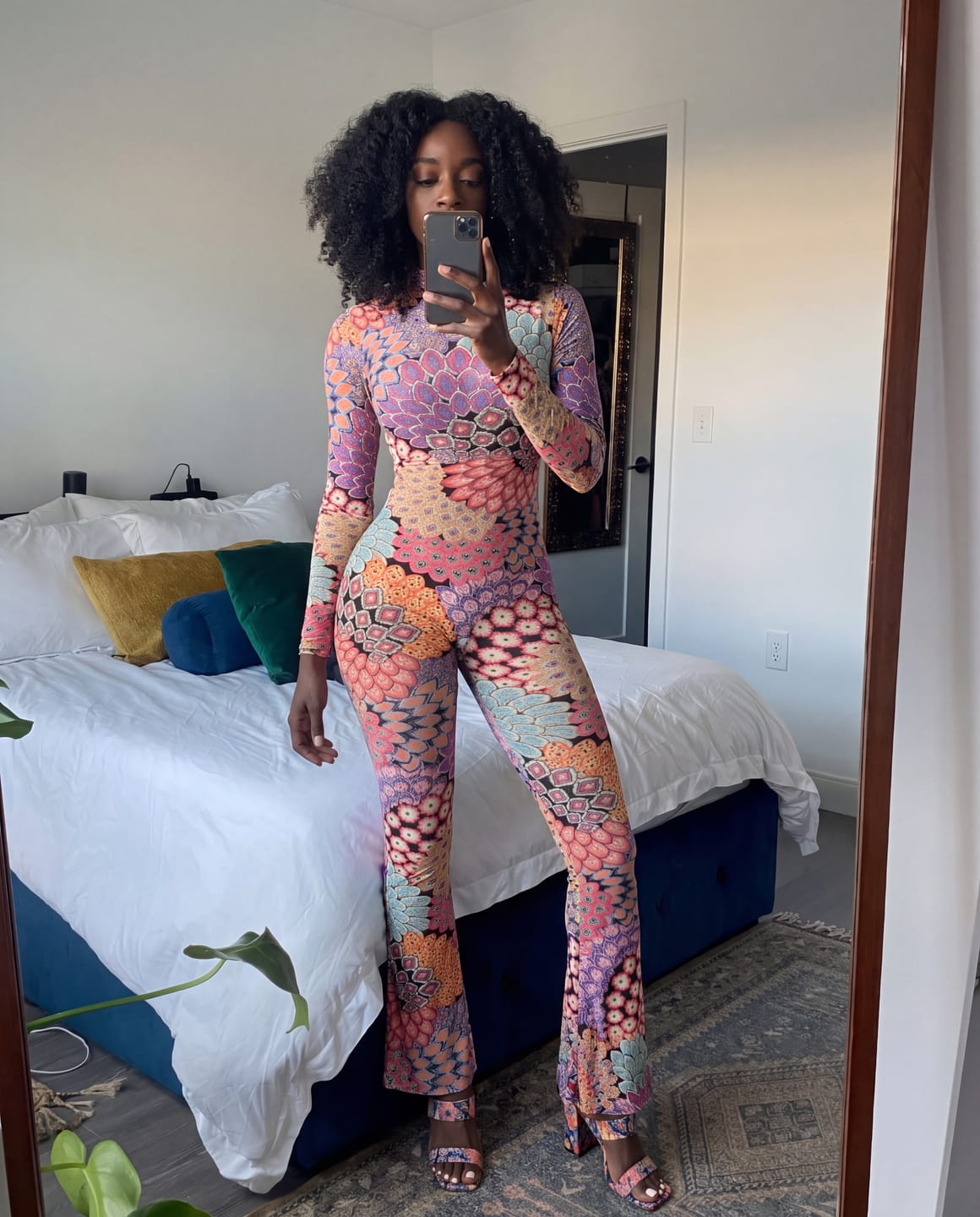 Customer photo review of Boho Petal Ruffle Catsuit
