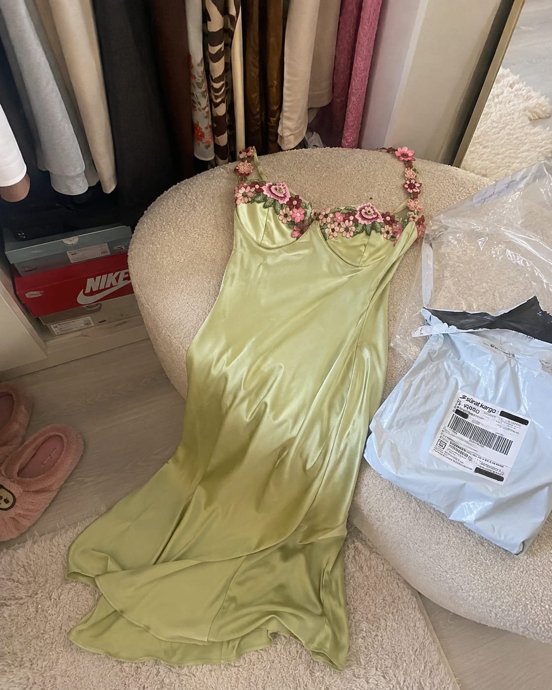 Customer photo review of Işıltılı İnci Kolye Gümüş Renk Zarif Tasarım