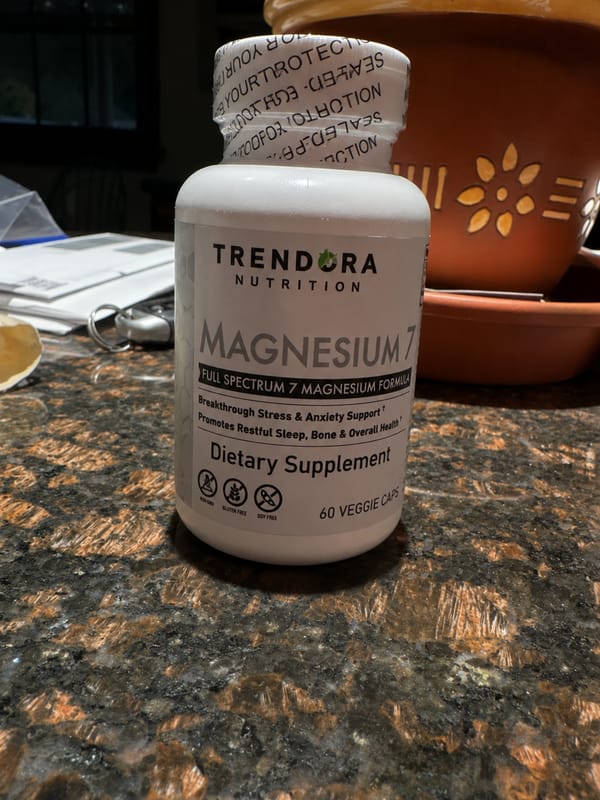 Customer photo review of Trendora Nutrition Magnesium 7 Daily Natural Magnesium & Sleep Supplement
