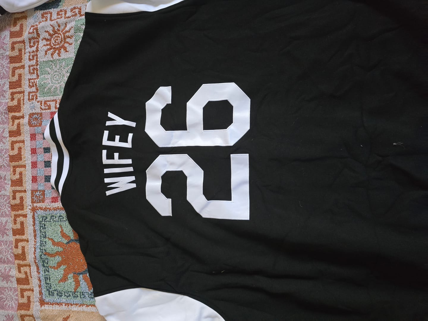 Customer photo review of Custom Full-Snap Letterman Varsity Baseball Jacket Stitched Name Number