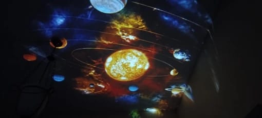Customer photo review of Starry Sky Galaxy Projector