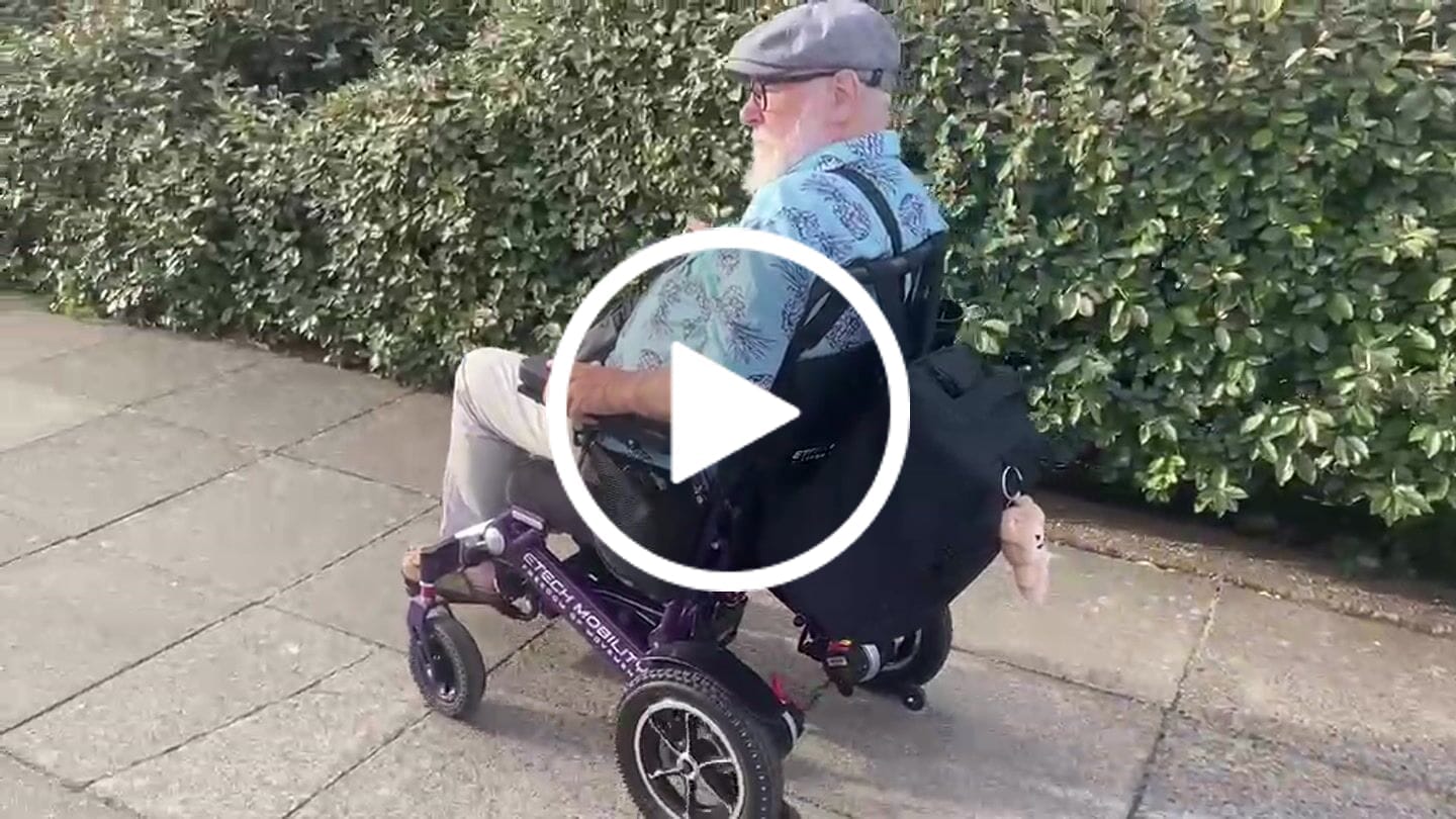 Customer video review of Limited Edition Purple Lightweight Electric Wheelchair | Freedom Pro ST
