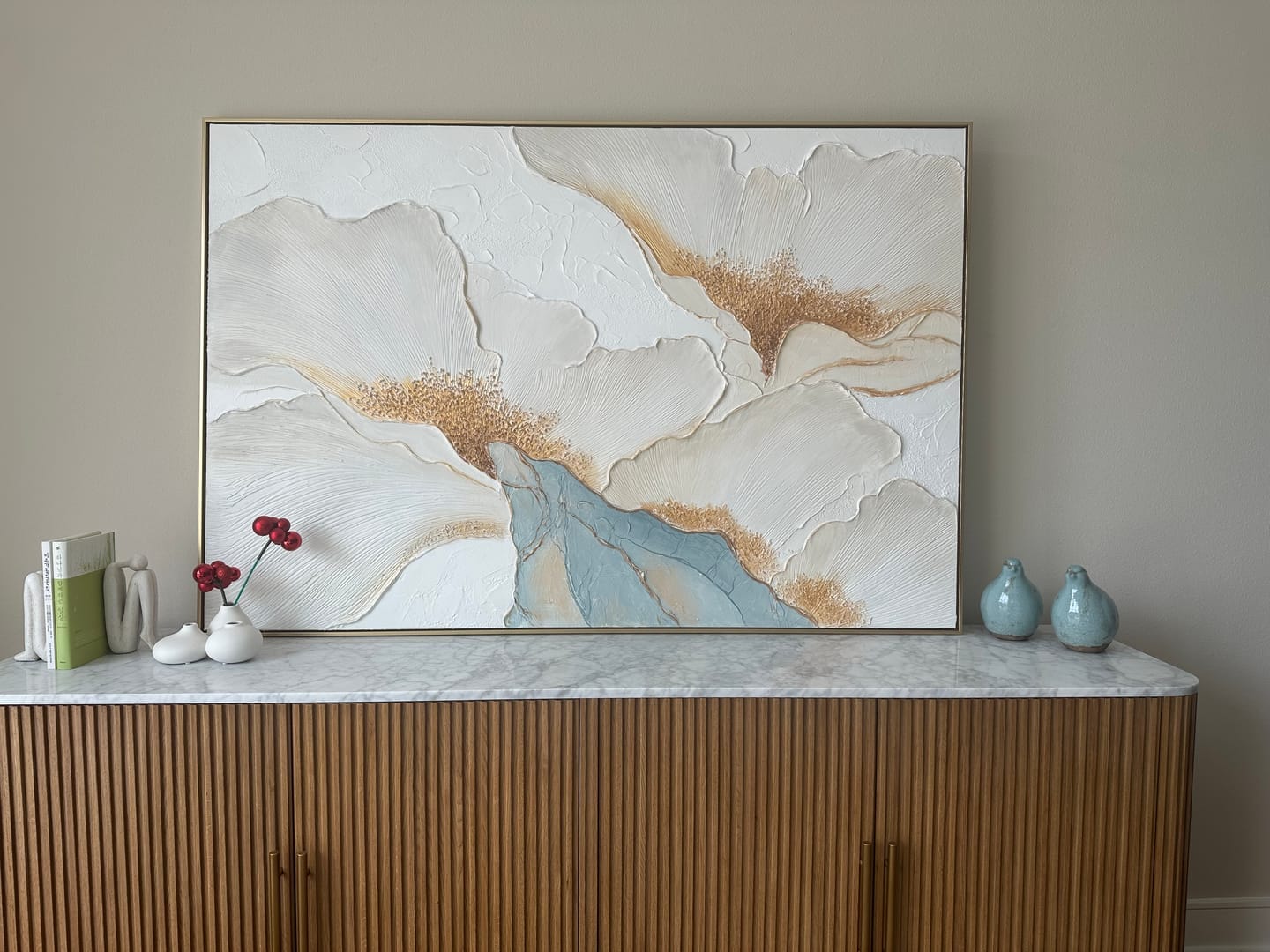 Customer photo review of Aurora - Floral Textured Wall Art