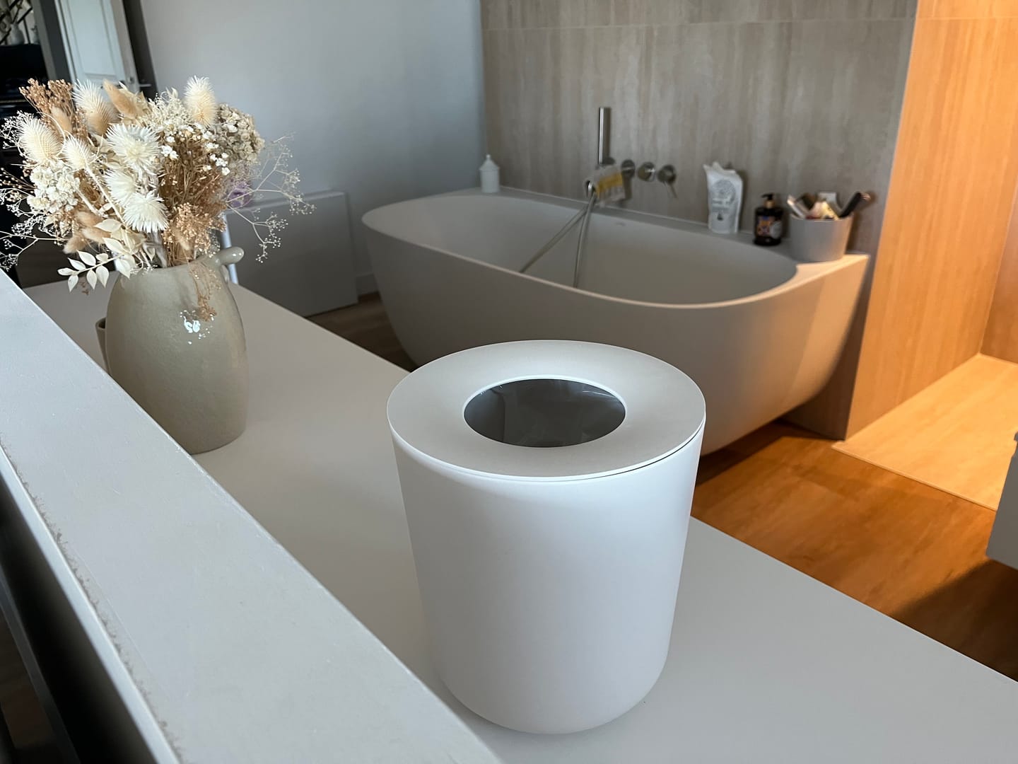 Customer photo review of Bathroom Bin 6L - Off White