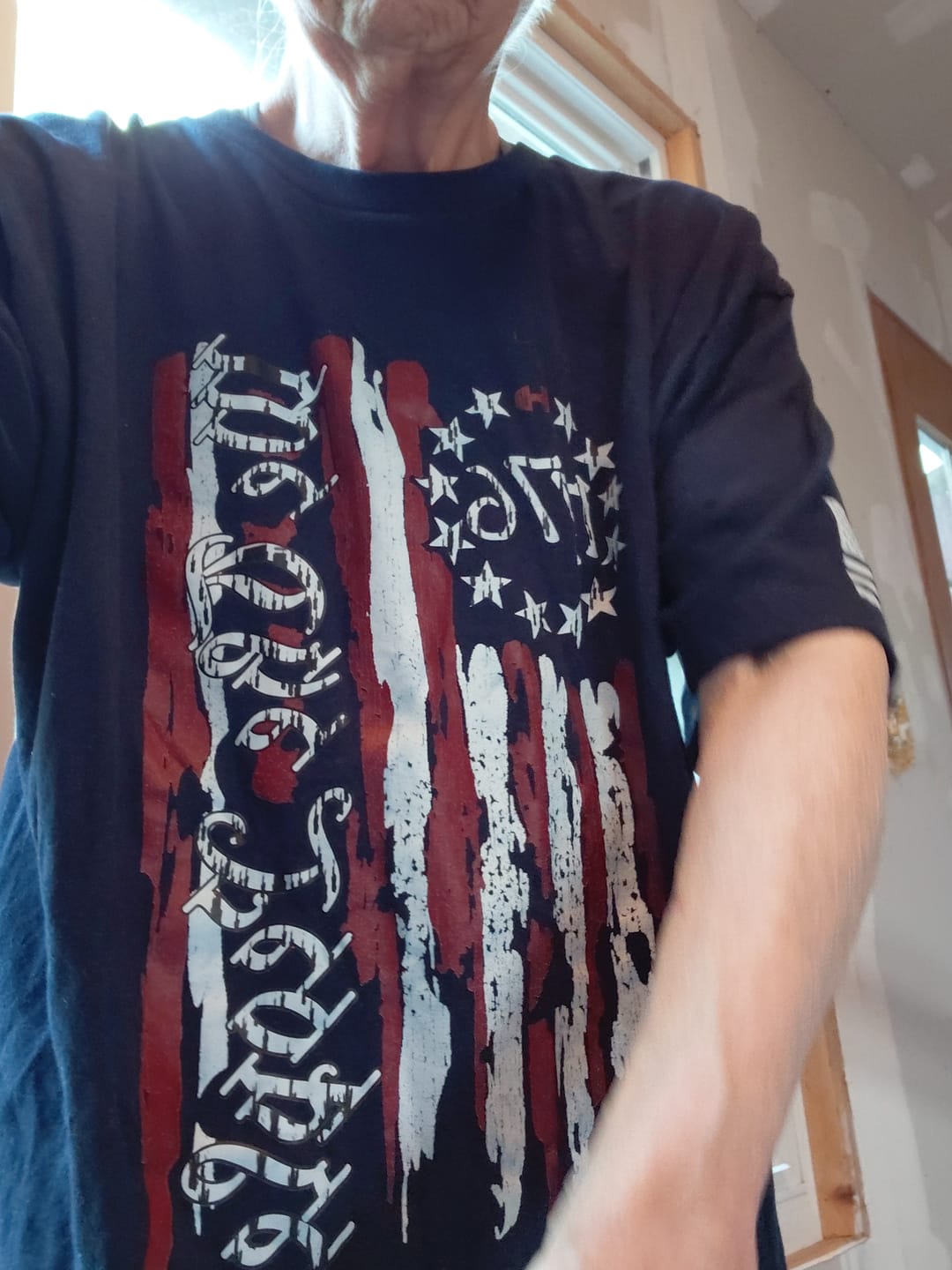 Customer photo review of We The People 1776 Flag T-Shirt