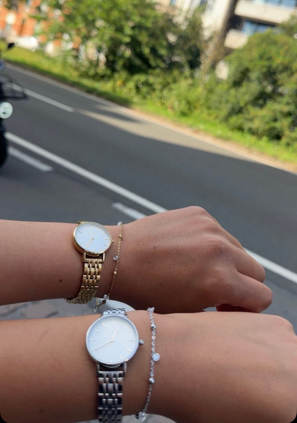 Customer photo review of Ruby Petite Gold White