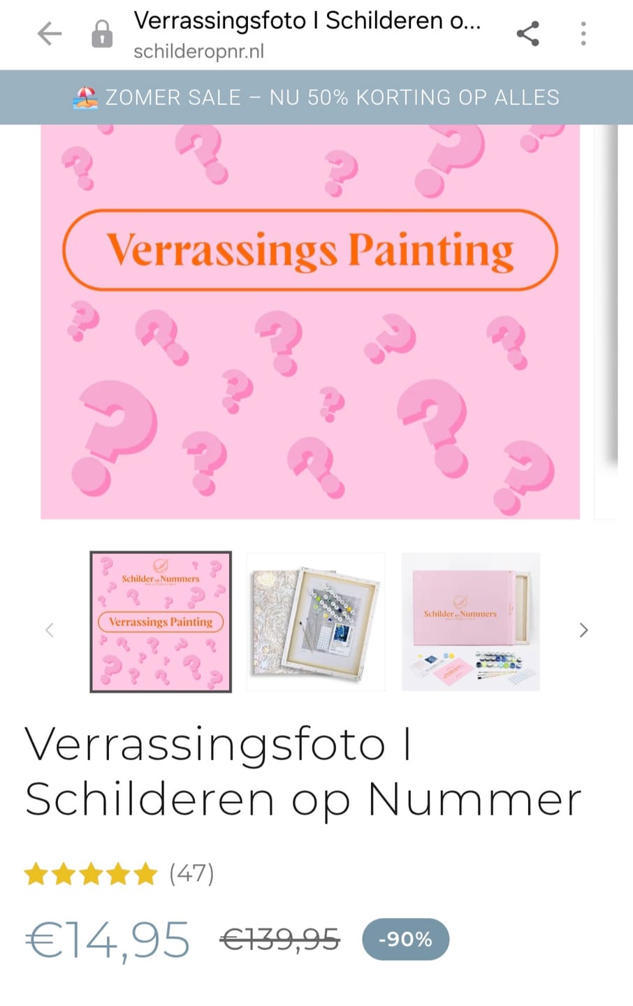 Customer photo review of Verrassingsfoto I Schilderen op Nummer