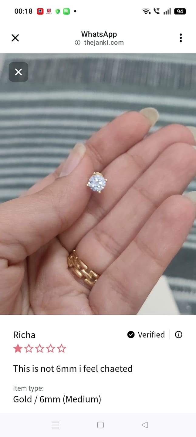 Customer photo review of Happy Blossom Earrings & Necklace Set
