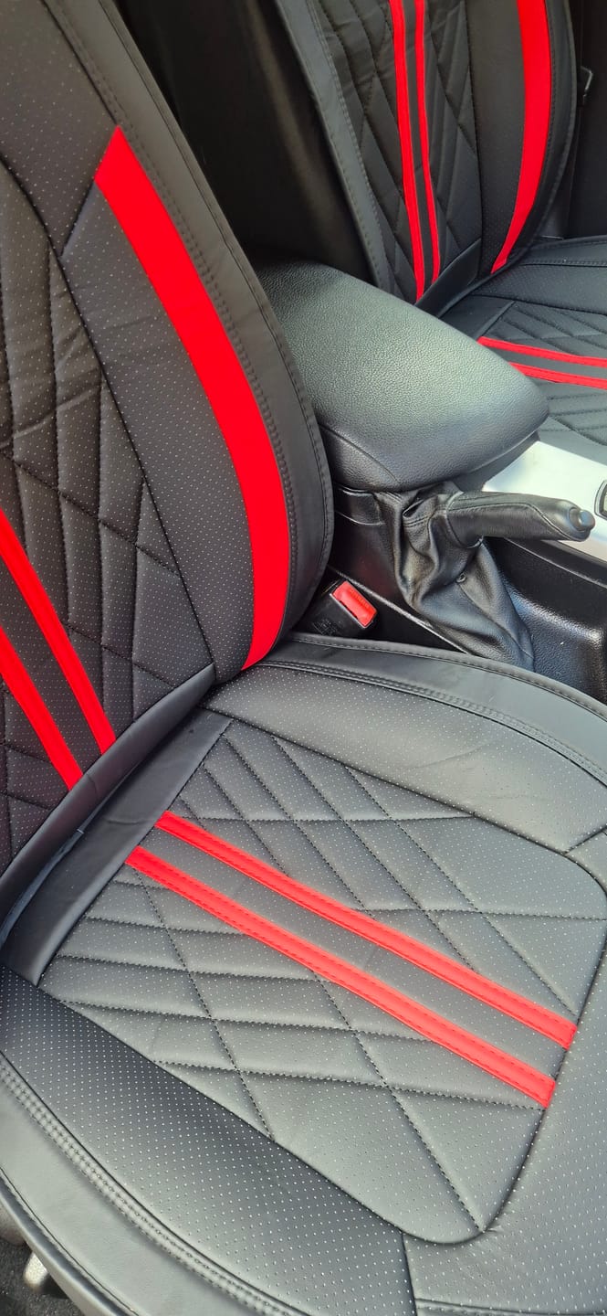 Phil H.'s car with Red & Black seat covers