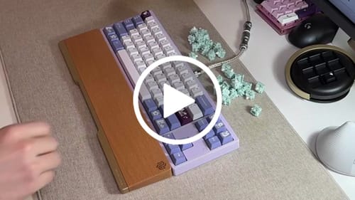 Customer video review of UNIKEYS X BSUN WAVES RAIL BOTTOM-OUT LINEAR SWITCH FACTORY LUBED (10PCS)