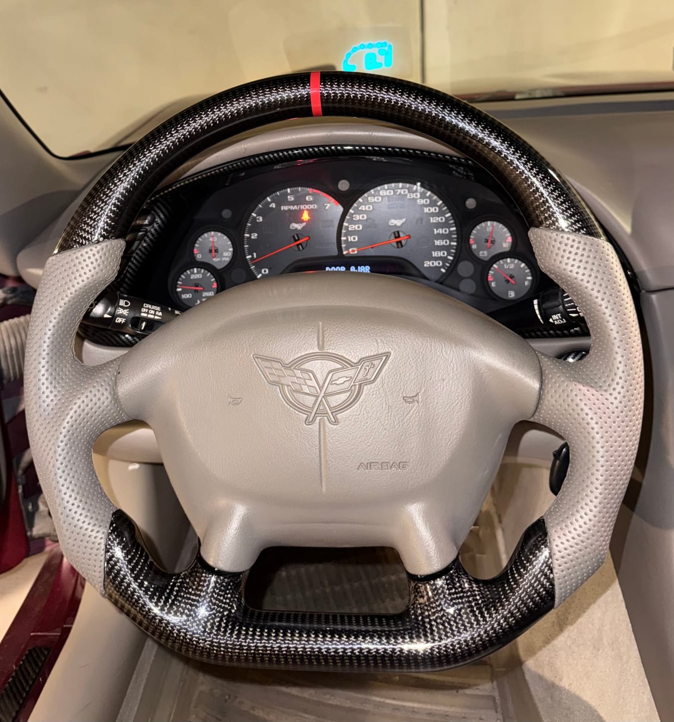 Customer photo review of Genuine Carbon Fiber Steering Wheel For C5 Corvette 1997-2004