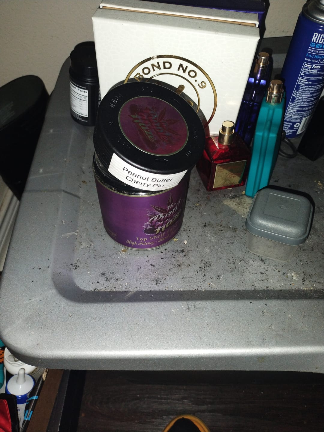 Customer photo review of Peanut Butter Cherry Pie