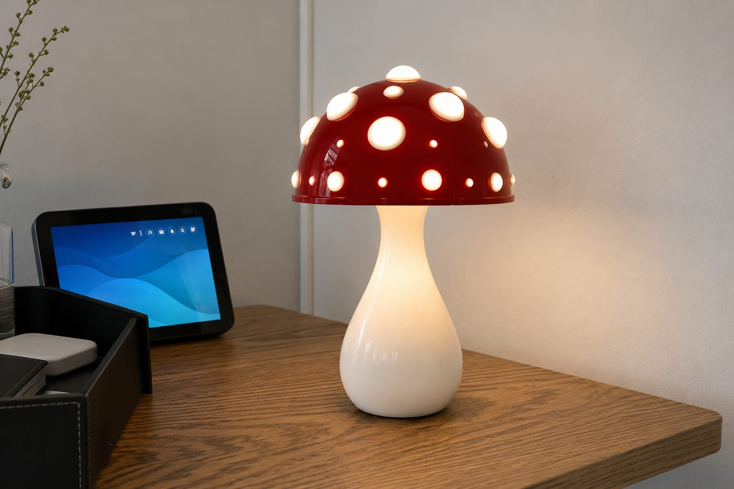 Customer photo review of Designer Mushroom Table Lamp