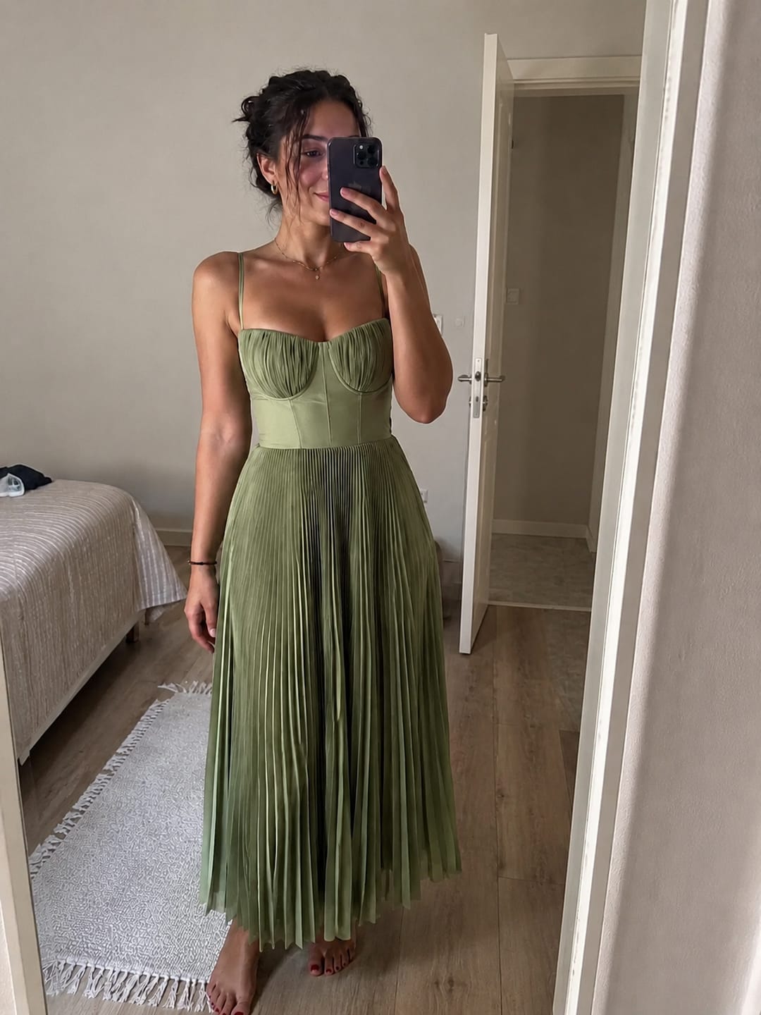 Customer photo review of Işıltılı İnci Kolye Gümüş Renk Zarif Tasarım
