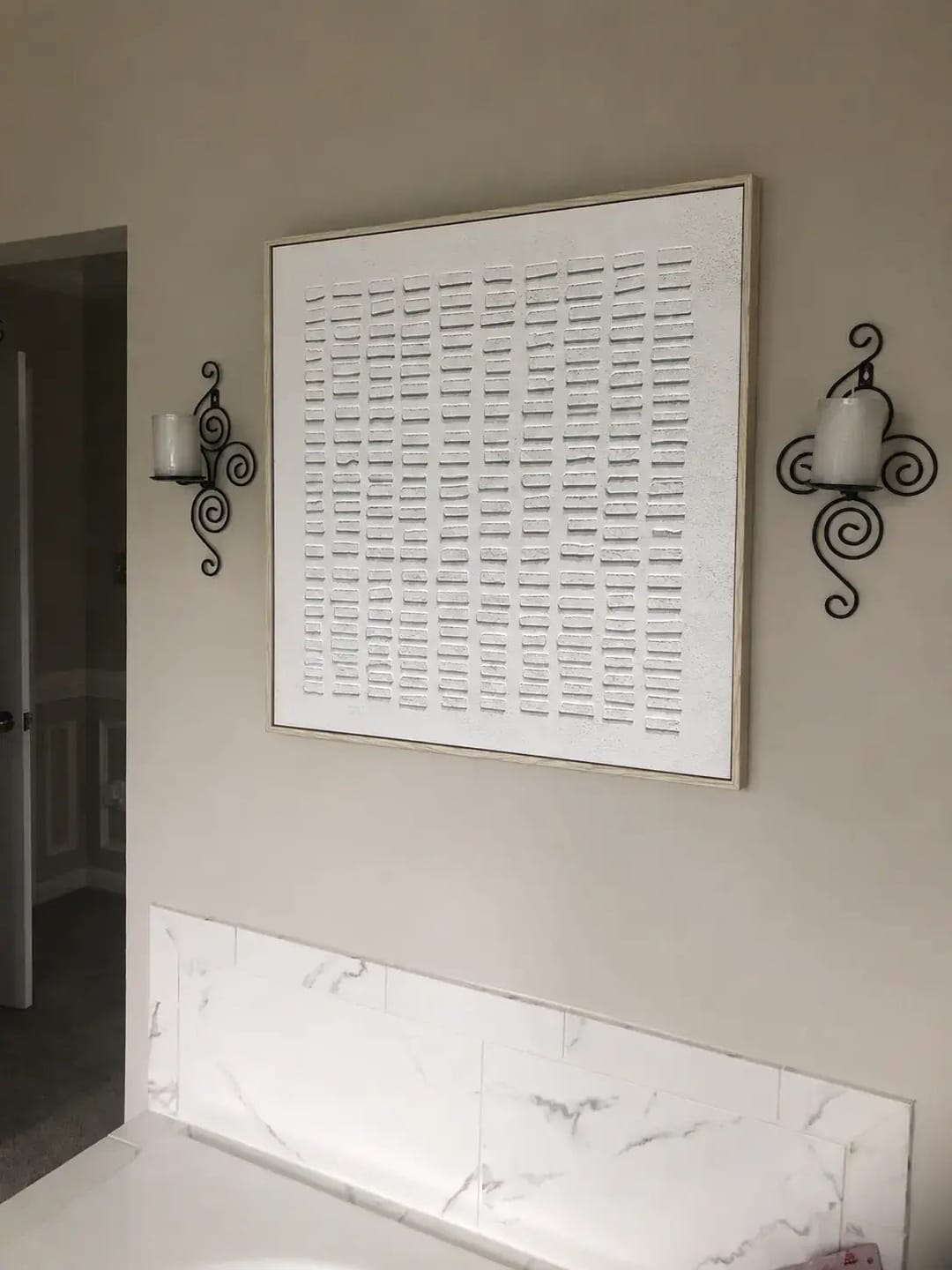 Customer photo review of Lvory Embossed Forms Wabi Sabi Art