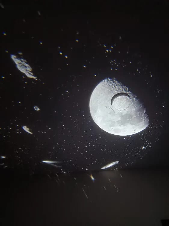 Customer photo review of Starry Sky Galaxy Projector