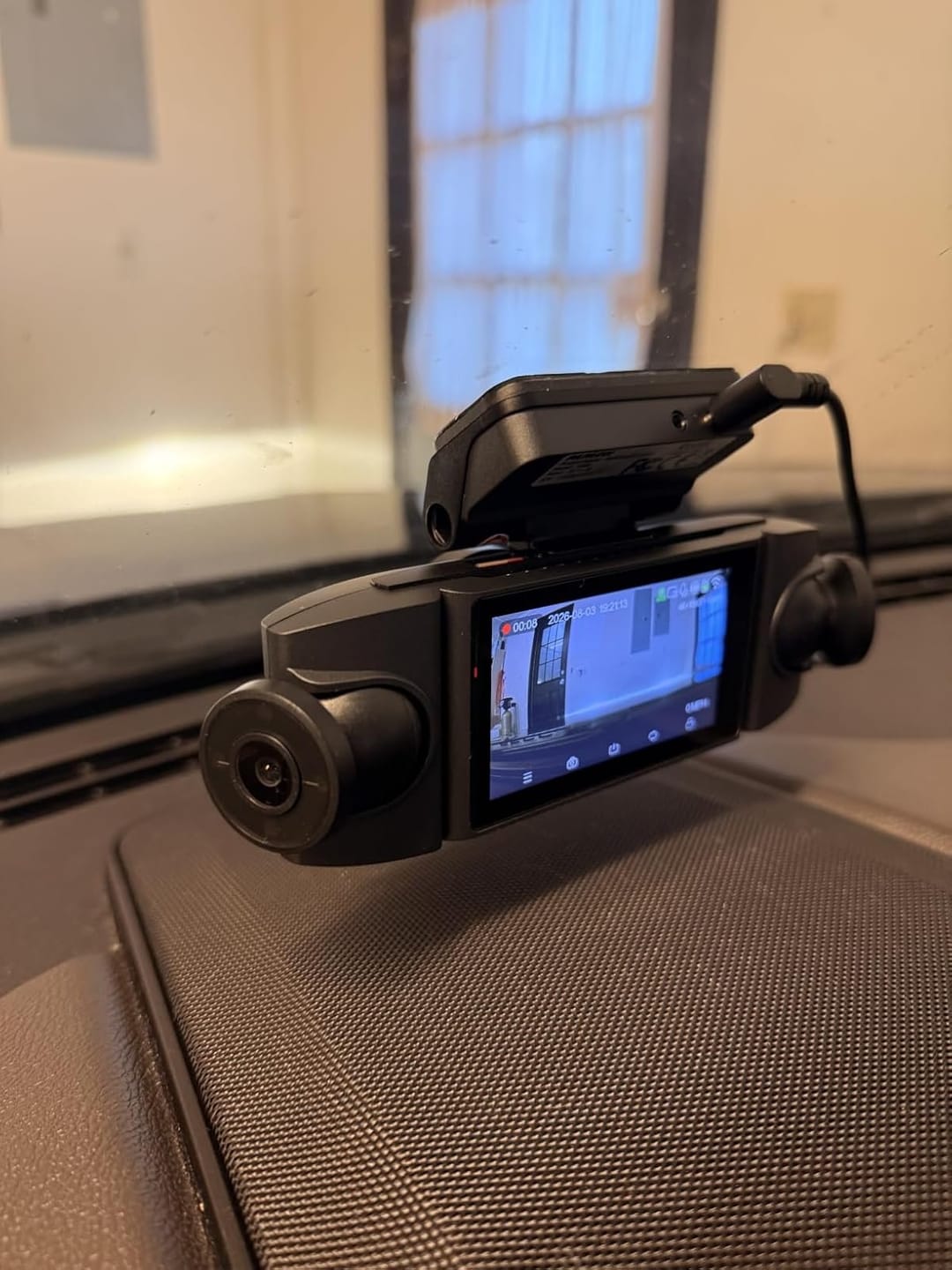 Customer photo review of BOLTHUT™ 4-Channel Dash Cam — 360° Front, Rear & Cabin, Night Vision