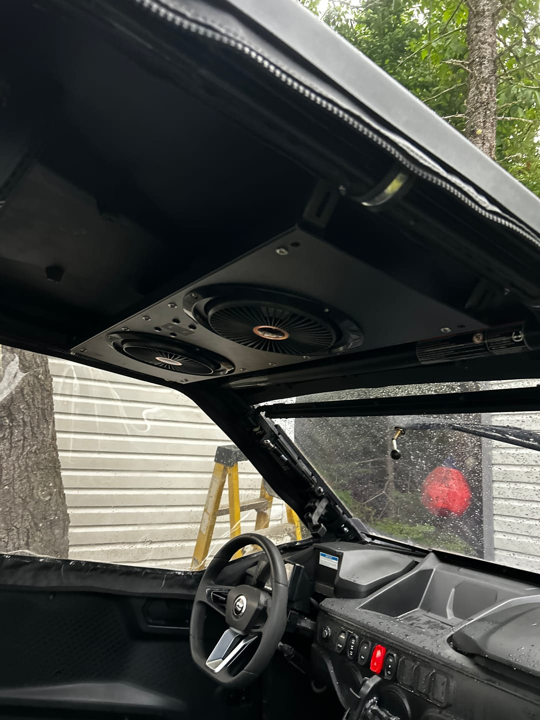 Customer photo review of Overhead Fan for UTV with 57-41 inch Roof Width for Can-Am Polaris CFmoto