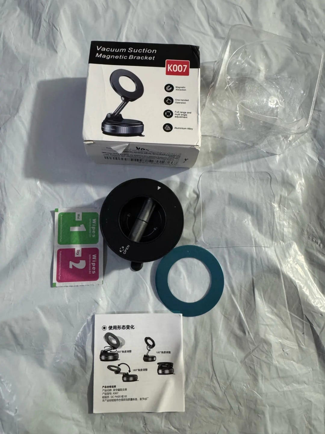 Customer photo review of Magnetic Phone Holder Foldable Design 360°