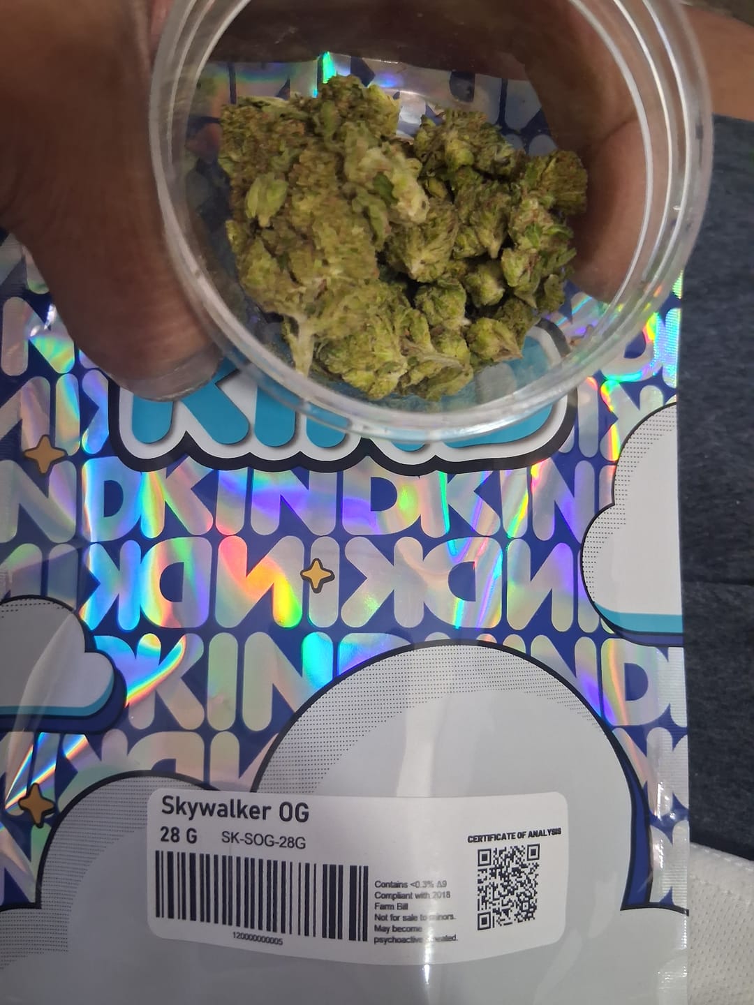 Customer photo review of Skywalker OG - 28 Grams - Indica