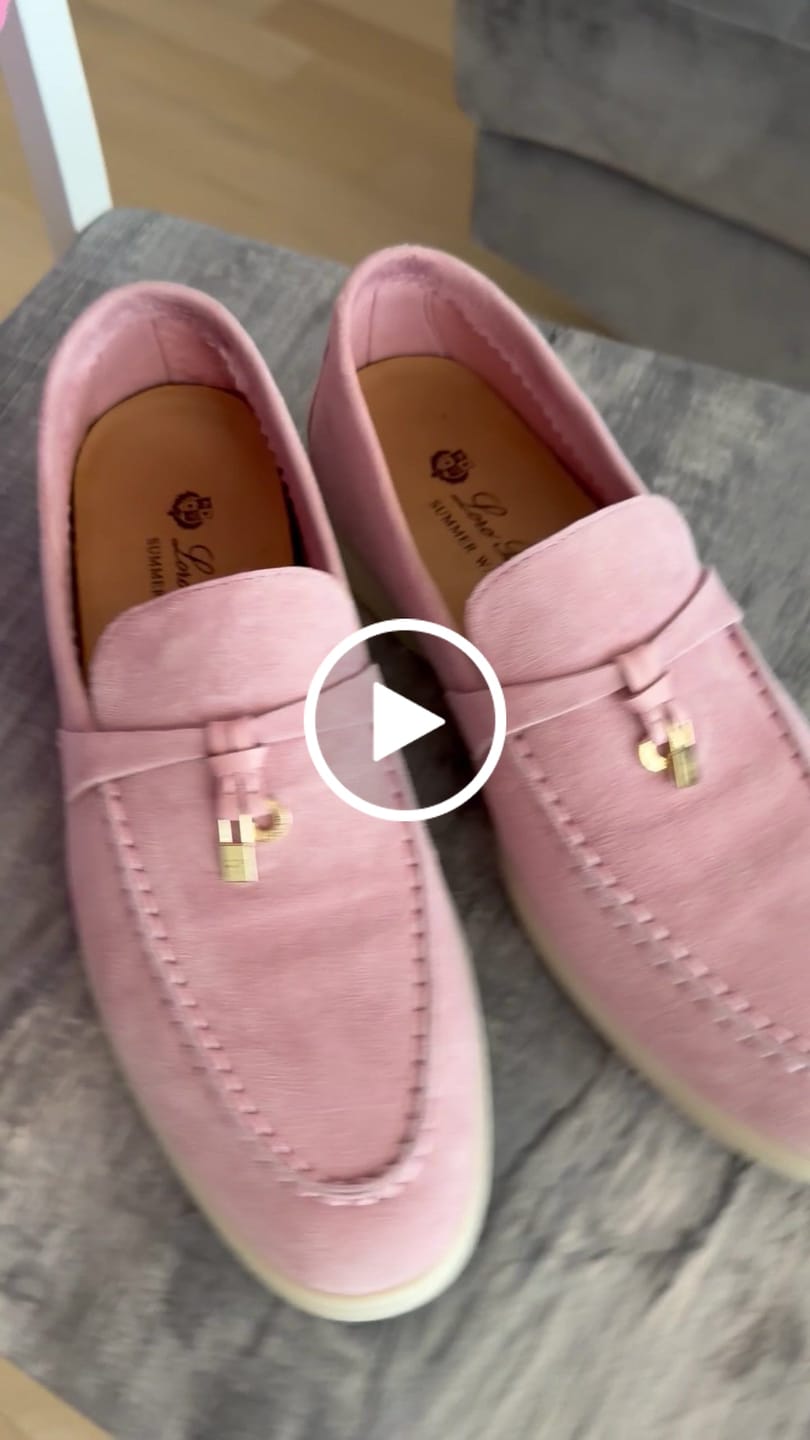 Customer video review of summer charm walk loafer tea rose suede