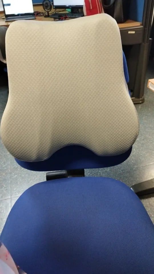 Customer photo review of BOLTHUT™ Memory Foam Seat Cushion — Tailbone & Posture Relief