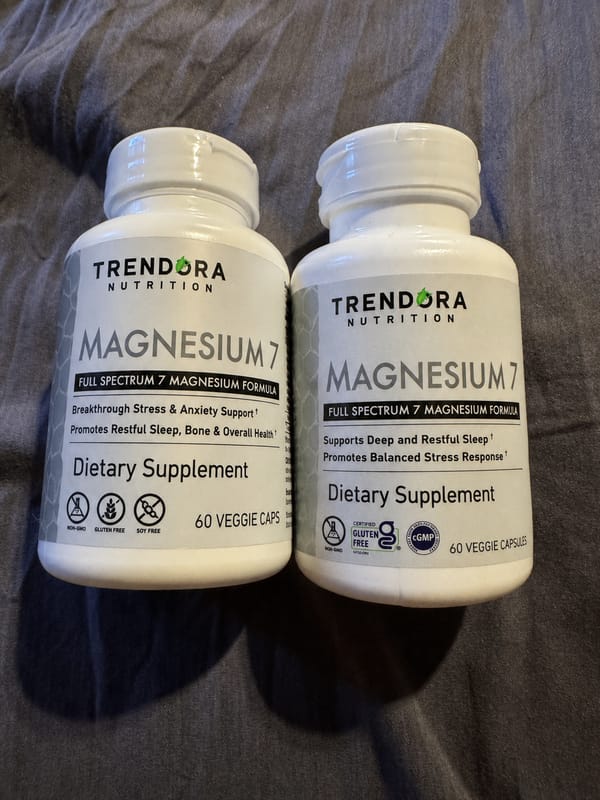 Customer photo review of Trendora Nutrition Magnesium 7 Daily Natural Magnesium & Sleep Supplement