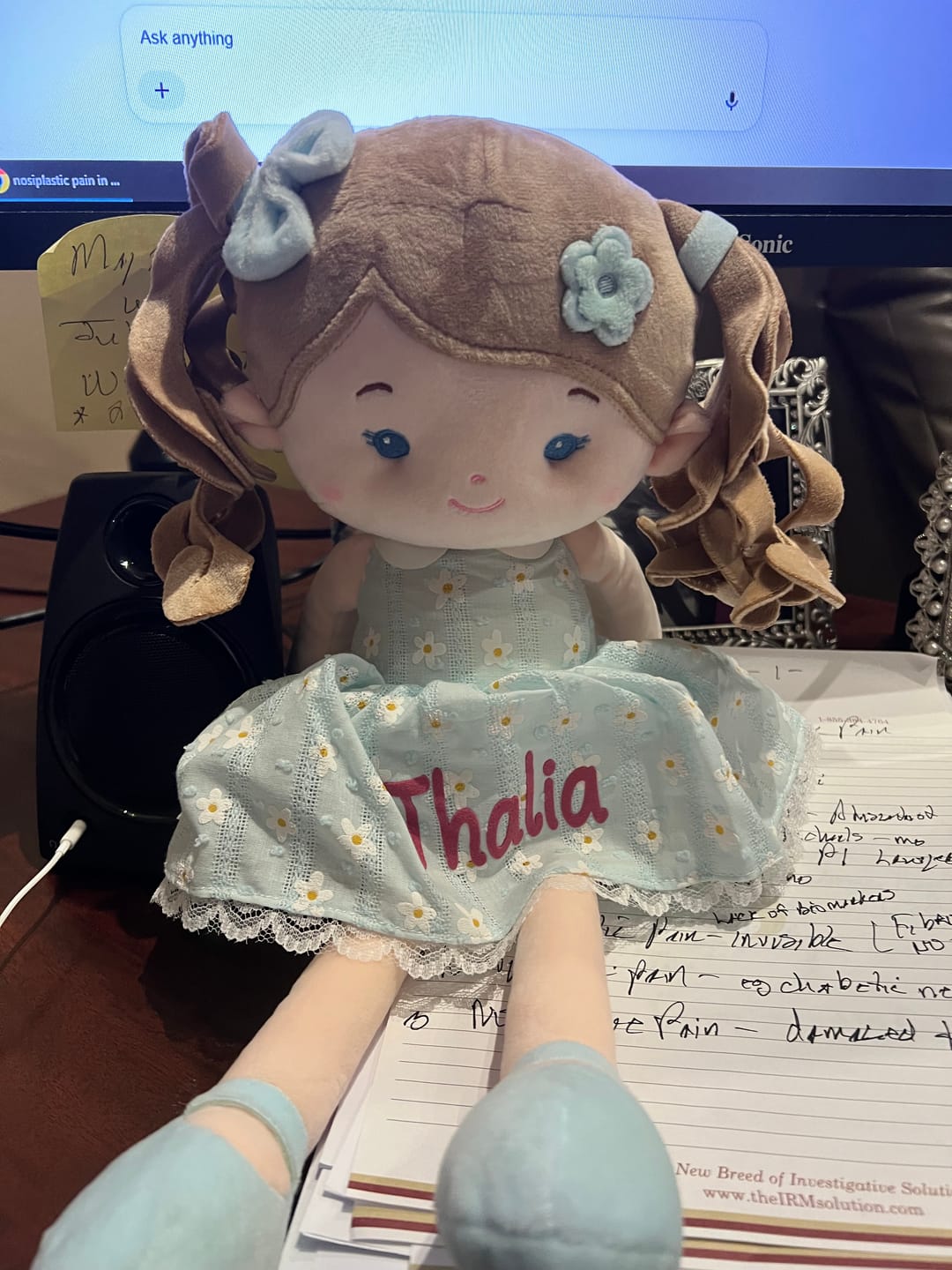 Customer photo review of Personalized Melia Girl - Blue